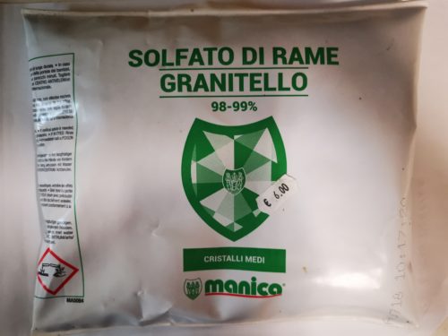 Solfato di Rame granitello 98-99 % concime